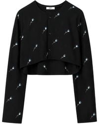 Rier - Walker Floral-Embroidered Shirt - Lyst