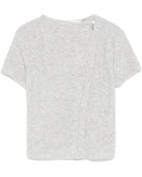 AYA MUSE - Zip-Up Knitted T-Shirt - Lyst