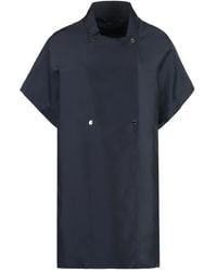 Moorer - Abrigo Con Manga Corta Y Doble Botonadura - Lyst