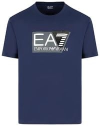 EA7 - T-Shirt mit Logo - Lyst