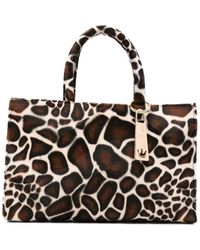 La Milanesa - Michela Giraffe-Print Tote Bag - Lyst