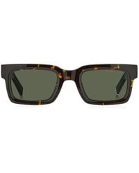 Tommy Hilfiger - Tortoiseshell-Effect Rectangle-Frame Sunglasses - Lyst