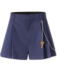 Alexander Wang - Pleated Chain-Detail Skorts - Lyst
