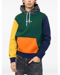 Polo Ralph Lauren - Colour-Block Logo-Embroidered Hoodie - Lyst