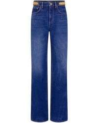 Rabanne - Boyfriend Jeans With Charm Detail - Lyst