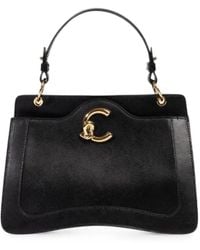 Coccinelle - Logo-Plaque Leather Tote Bag - Lyst