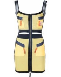 DIESEL - Panelled Slim-Cut Mini Dress - Lyst