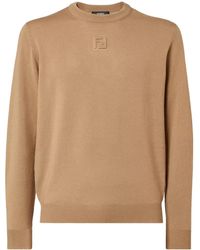 Fendi - Jersey De Lana Con Logo En Relieve - Lyst