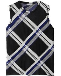 Burberry - Silk Top - Lyst