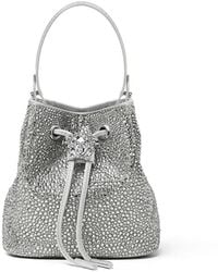 Versace - La Medusa Verfraaide Satijnen Mini Bucket-Tas - Lyst