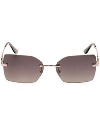 Guess - Geometric-Frame Rimless Sunglasses - Lyst