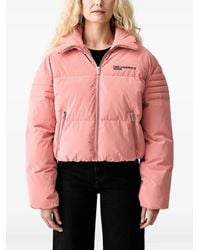 KARL LAGERFELD - Logo-Print Padded Jacket - Lyst
