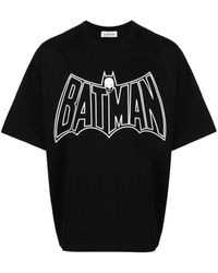 Lanvin X Batman T-shirt Met Print - Zwart