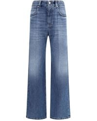 Brunello Cucinelli - High-Waisted Straight-Leg Jeans - Lyst