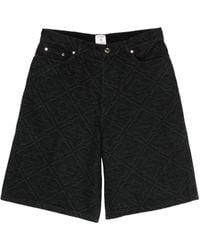 CASABLANCA - Short En Jean Monogrammé - Lyst
