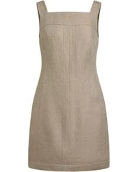 12 STOREEZ - Linen Mini Dress - Lyst