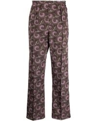 Needles - Karierte Hose Mit Biesen - Lyst