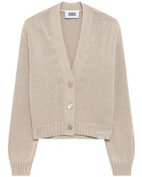 Alpha Studio - Cable-Knit Button Cardigan - Lyst