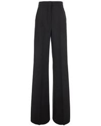 Max Mara - Pressed-Crease Wide-Leg Tailored Trousers - Lyst