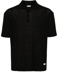 C.P. Company - Fijngebreid Poloshirt Met Korte Mouwen - Lyst