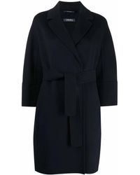 Max Mara - Abrigo con solapa de muesca y botones - Lyst