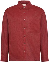 Calvin Klein - Logo-Embroidered Chest-Pocket Shirt - Lyst