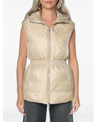 ARMANI EXCHANGE - Logo-Print Hooded Sleeveless Jacket - Lyst