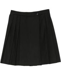 iBlues - Pleated Wrap Mini Skirt - Lyst