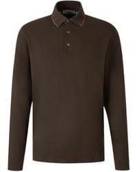 Canali - Polo À Bords Côtelés - Lyst