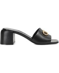 Sergio Rossi - 55Mm Logo-Plaque Sandals - Lyst