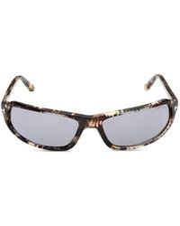 Tom Ford - Tortoiseshell-Effect Rectangle-Frame Sunglasses - Lyst