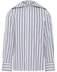 Marine Serre - Striped Poplin Shirt - Lyst