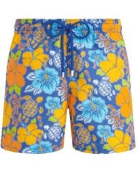 Vilebrequin - Floral-Print Swim Shorts - Lyst