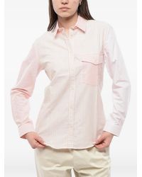 Woolrich - Striped Chest-Pocket Cotton Shirt - Lyst