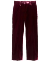 Versace - Viscose Velvet Pants - Lyst