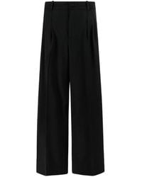 P.A.R.O.S.H. - Pleated Wide-Leg Trousers - Lyst