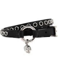 McQueen - Pulsera Con Charm De Calavera - Lyst