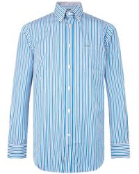 Paul & Shark - Striped-Pattern Long-Sleeve Shirt - Lyst