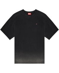 DIESEL - Cotton T-Shirt With Degradé Effect - Lyst