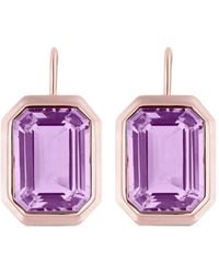 Goshwara - Manhattan Amethyst Emerald-Cut Earrings - Lyst