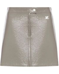 Courreges - Mini-Rok Met Logo - Lyst