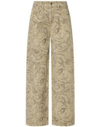 Liu Jo - Boyfriend Broek Met Glitters-Print - Lyst