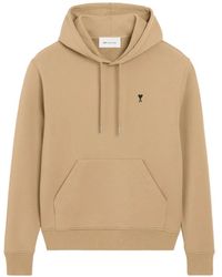 Ami Paris - Katoenen Hoodie Met Ami De Coeur - Lyst
