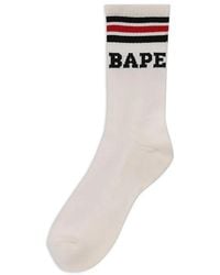 A Bathing Ape - Stripe Socks - Lyst