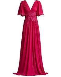 Tadashi Shoji - Indira Embroidered Maxi Dress - Lyst