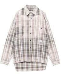 Maison Mihara Yasuhiro - Geruit Overhemd Met Vintage-Effect - Lyst