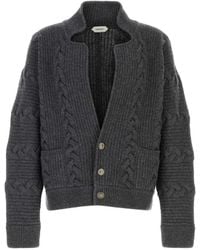 Versace - Wool & Cashmere Knit Cardigan - Lyst