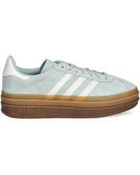 adidas Gazelle Platform Sneaker in Gray | Lyst