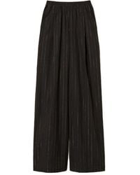 Twinset - Pinstriped Palazzo Trousers - Lyst