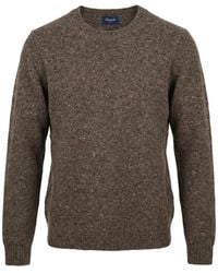 Drumohr - Flecked-Knit Wool Sweater - Lyst